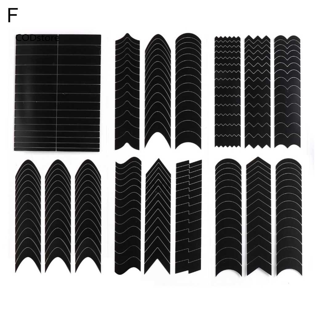 Kdc set 6 Miếng Dán Móng Tay diy Kiểu Pháp Sáng Tạo