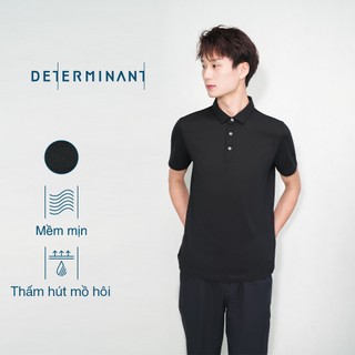  Áo thun nam Polo Determinant mềm mại thấm hút tốt - màu Đen 