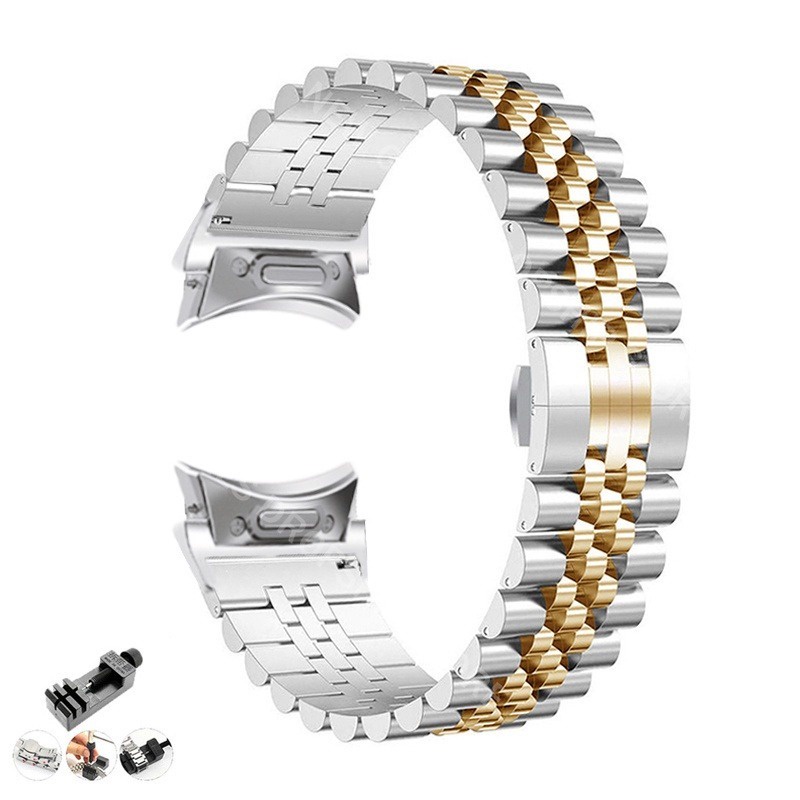 Dây Đeo Inox Cho Đồng Hồ Thông Minh samsung watch 6classic 47mm 43mm 5pro 45mm 6 / 5 / 4 40 44mm 42mm 46mm
