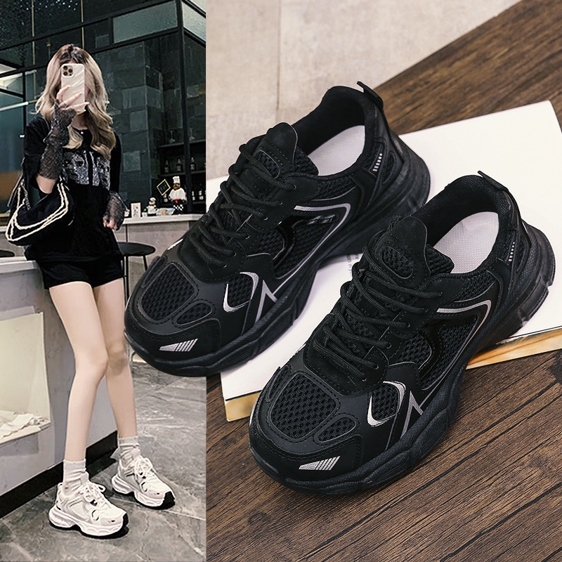 Giày Thể Thao Phối Lưới Thoáng Khí Thời Trang Cho Nữ