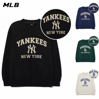 Mlb áo sweater dệt kim ny 100% cotton thời trang thể thao cho nam và nữ