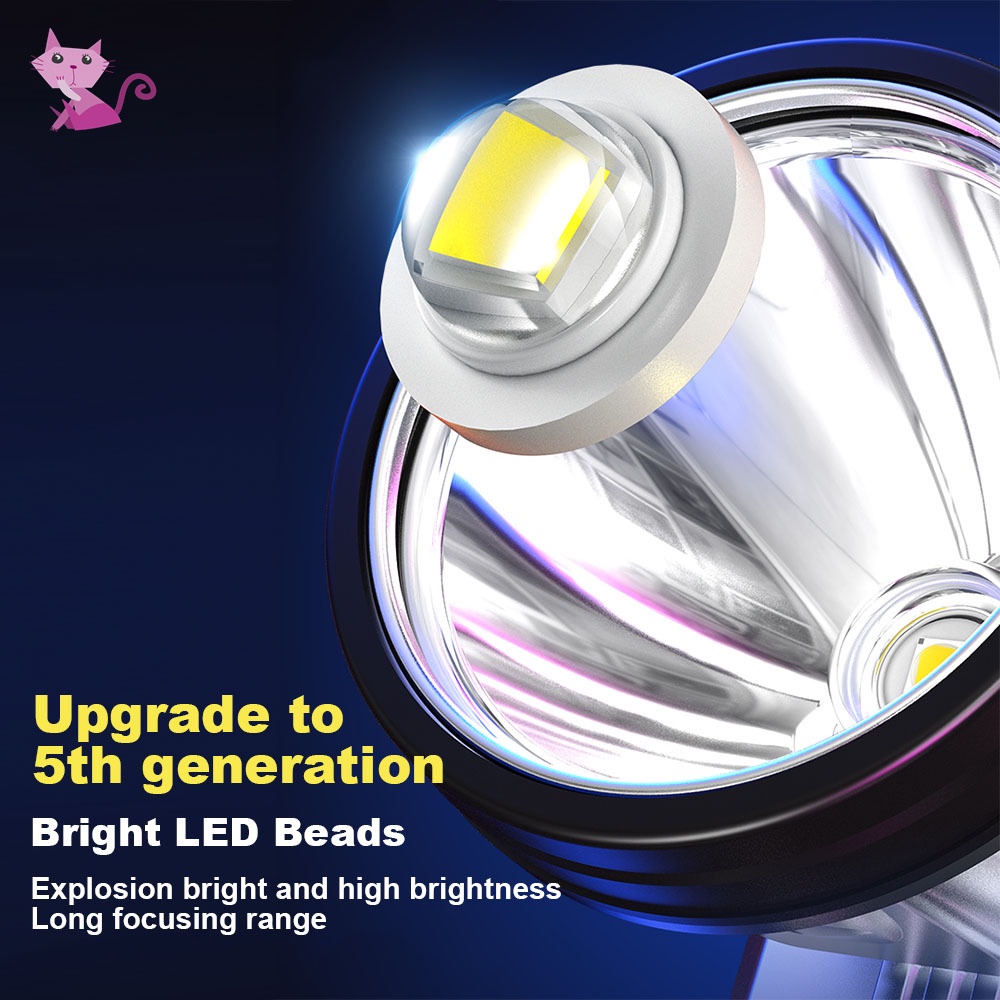 Đèn Pha Siêu Sáng Chất Lượng Cao Cho Xe Đạp Leo Núi