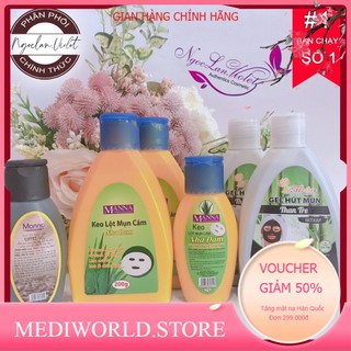[Chính Hãng] Gel lột mụn than hoạt tính, nha đam Manna
