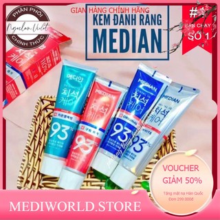 (Trợ Gía - Shop mới) Kem đánh răng 120g Median 93% Hàn Quốc