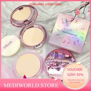 (Cam Kết Chính Hãng) phấn phủ siêu mịn cellio tặng kèm lõi - Hàn Quốc