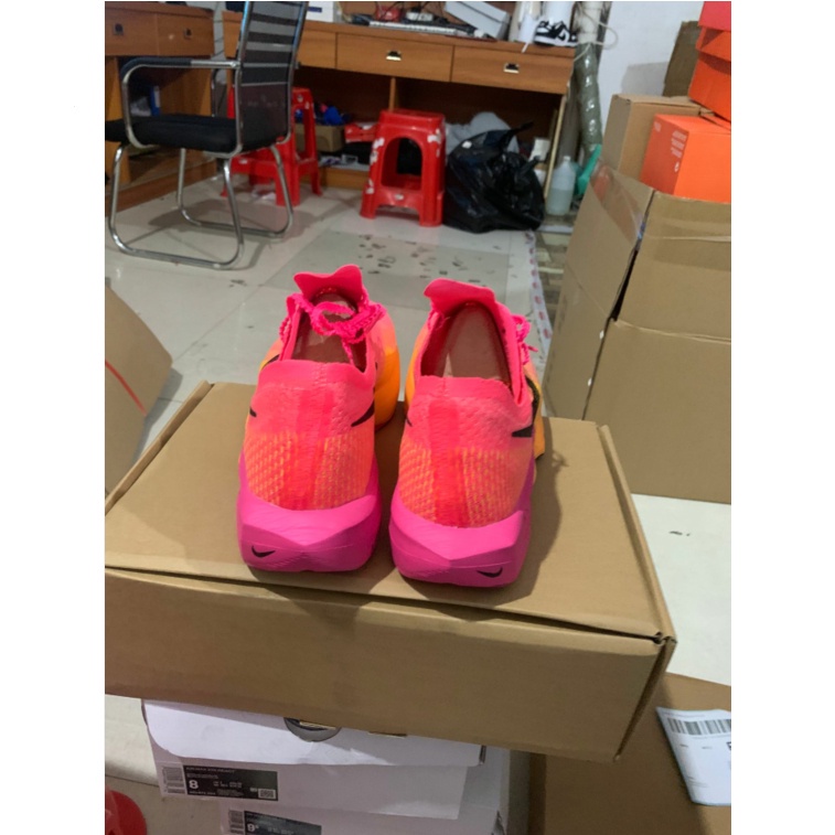 Giày Chạy Bộ n-k-e zoomx 3% Màu Hồng Cam marathon Thời Trang 2023 Mới 2023