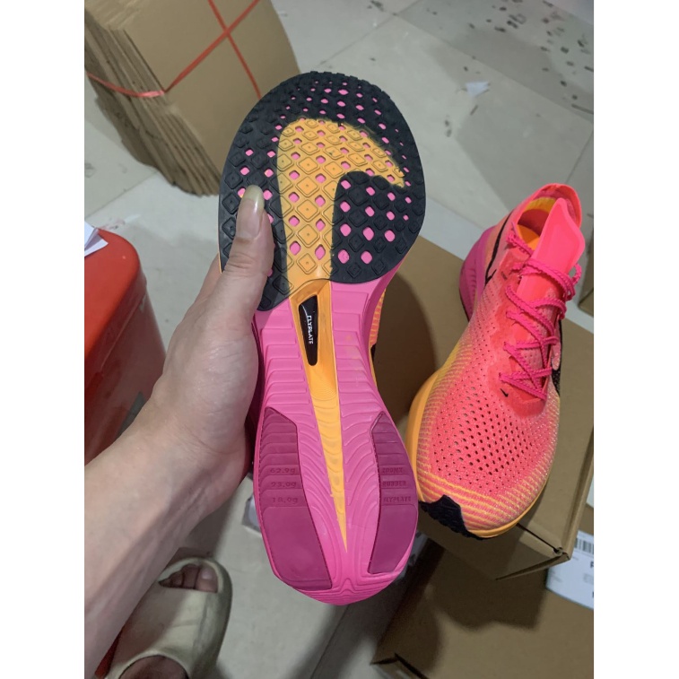 Giày Chạy Bộ n-k-e zoomx 3% Màu Hồng Cam marathon Thời Trang 2023 Mới 2023
