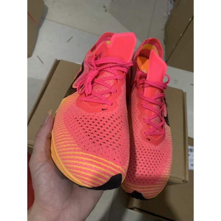 Giày Chạy Bộ n-k-e zoomx 3% Màu Hồng Cam marathon Thời Trang 2023 Mới 2023