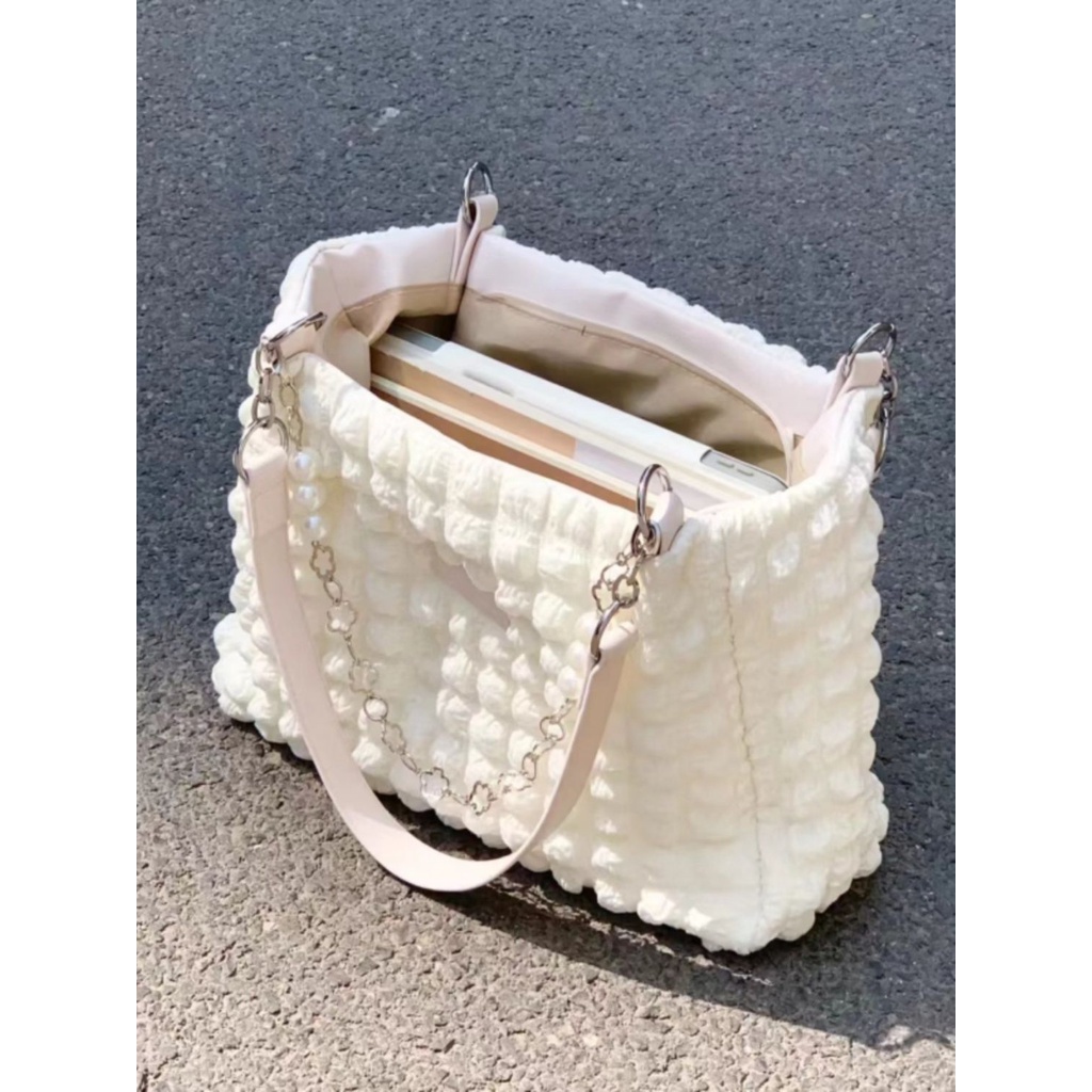 Túi Xách Đeo Vai Hình Đám Mây Kích Thước 35x25 Phong Cách Thời Trang Hàn Quốc Dành Cho Nữ