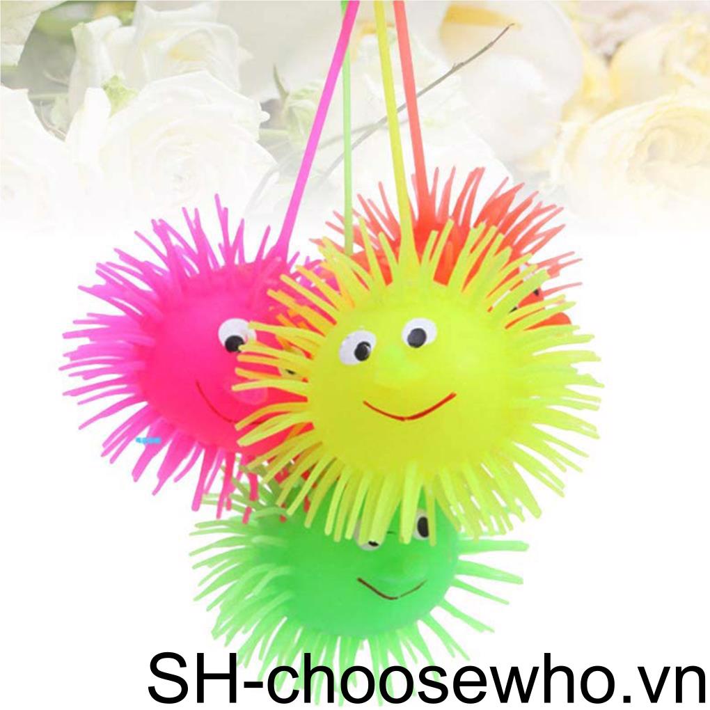 Đồ Chơi Quả Bóng Gai Cao Su Đàn Hồi Phát Sáng Giảm Căng Thẳng Cho Trẻ Em