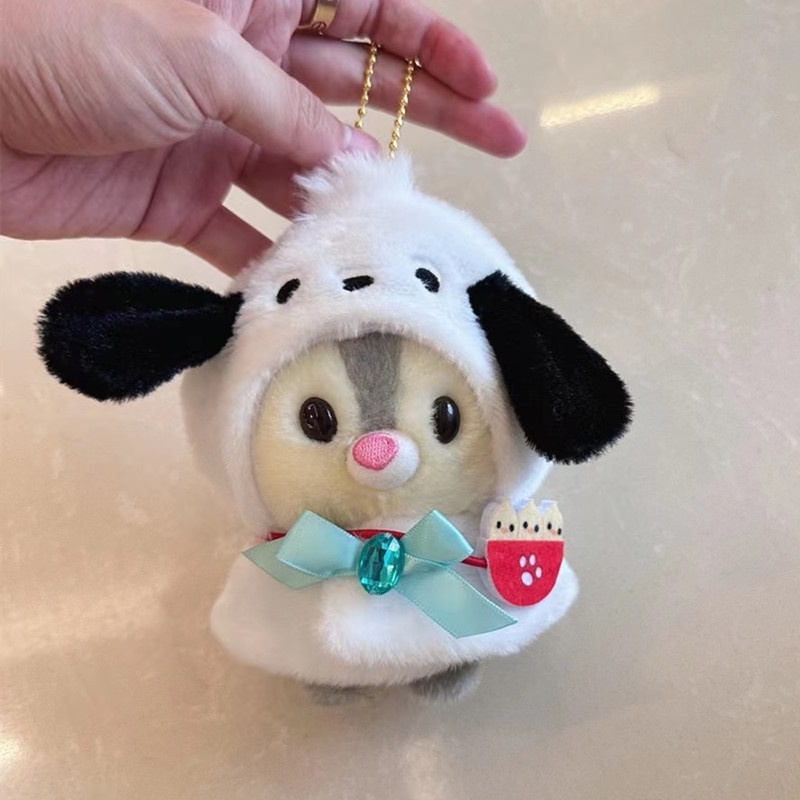 Mới Áo Choàng Nhồi Bông 10cm Hình sanrio hello kitty kuromi melody