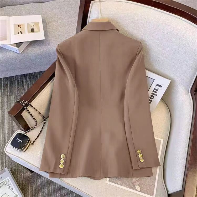 Áo Khoác Blazer Tay Dài Dáng Rộng Phong Cách Hàn Quốc Thời Trang Cho Nữ