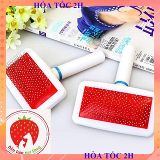 [ Bán sỉ ] LƯỢC CHẢI LÔNG CHÓ MÈO BÀN CHÔNG NHỰA TRẮNG