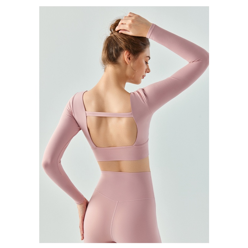 Áo croptop thể thao AIRACTIVE LEISURE tay dài có đệm tiện dụng