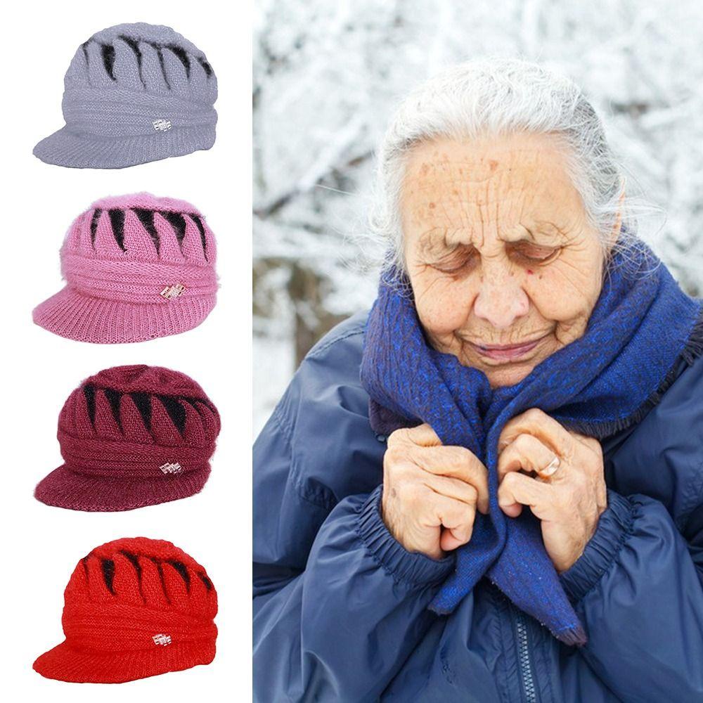 Kent1 Mũ Len Trùm Đầu Dày Dặn Thời Trang Cho Phụ Nữ Trung Niên
