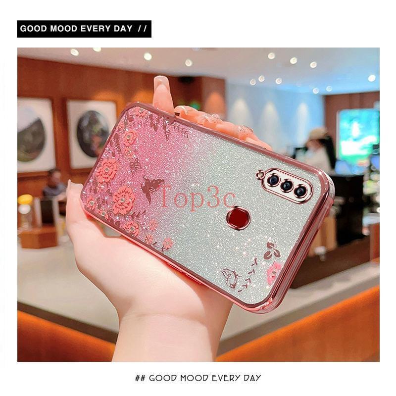 Ốp Lưng samsung a20s Ốp Điện Thoại Hình Hoa Và Bướm Xinh Xắn Cho samsung a20s HYB