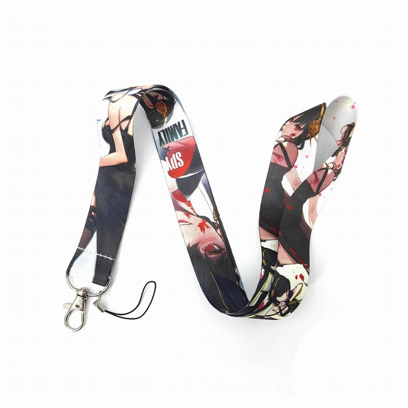 Songping Móc Khóa Có Dây Đeo Thẻ In Hình Hoạt Hình anime Gia Đình spy x Ya loid yor