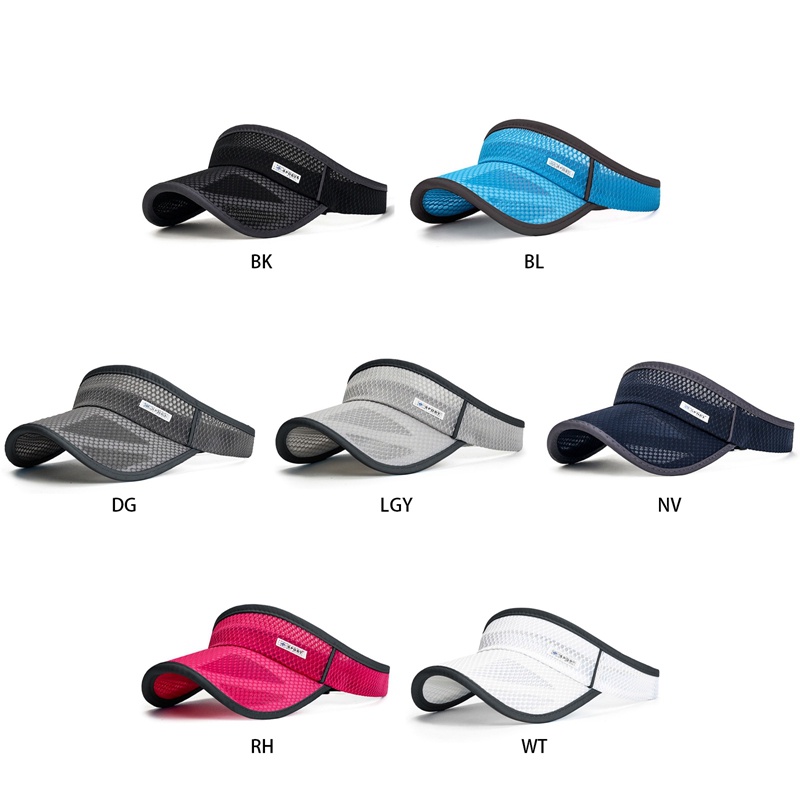 Gdt Mũ Lưỡi Trai Thể Thao Chống Nắng Không Chóp Có Thể Điều Chỉnh Được Phong Cách Cổ Điển tennis Đi Biển Ngoài Trời