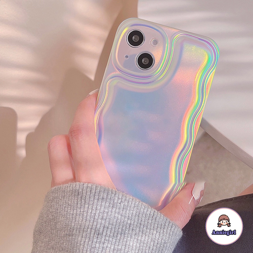 Ốp Điện Thoại tpu Mềm Siêu Mỏng Chống Sốc Màu gradient Lấp Lánh Cho iphone 15 14 13 12 11 pro max
