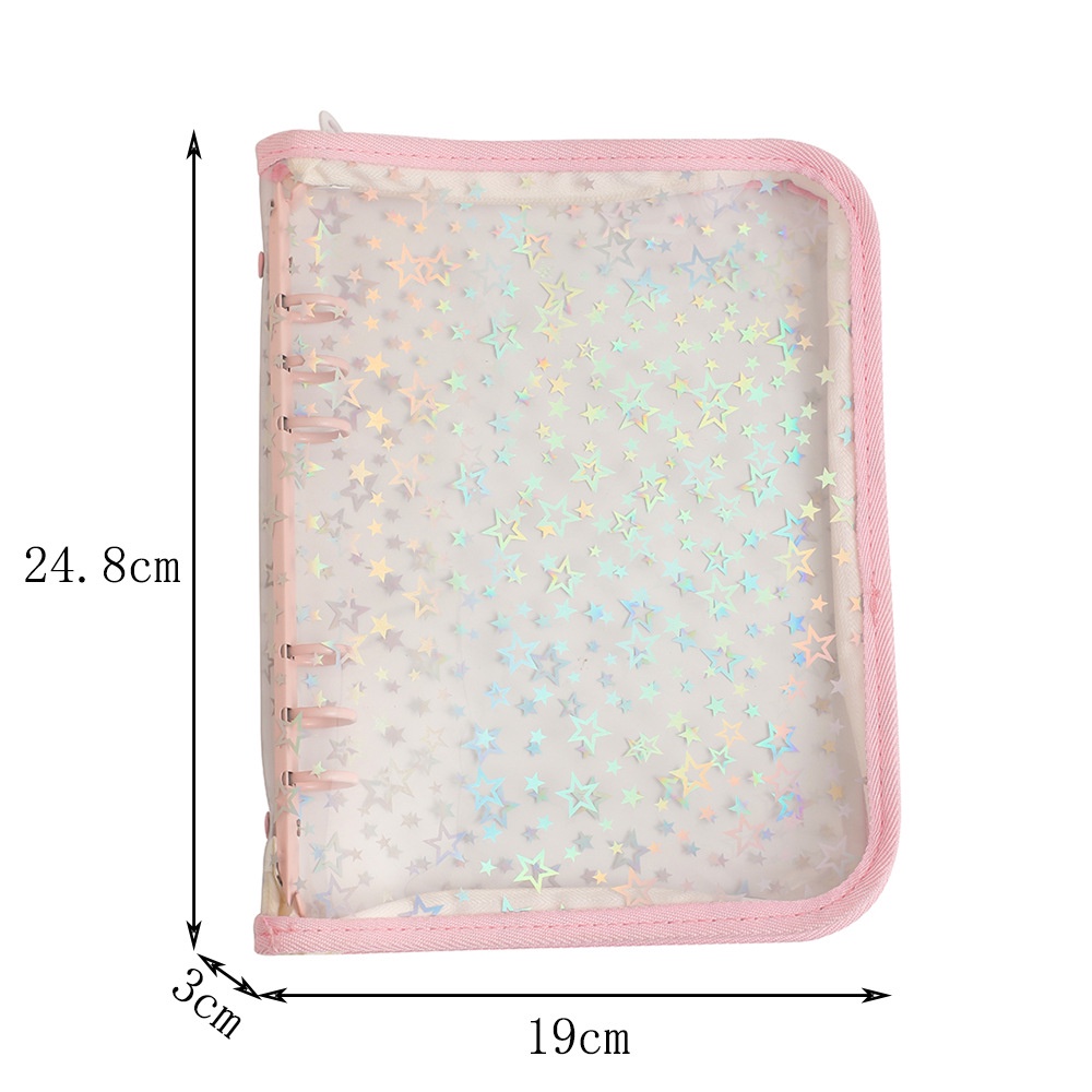 Album Đựng Thẻ idol a5 Bằng pvc laser Trong Suốt