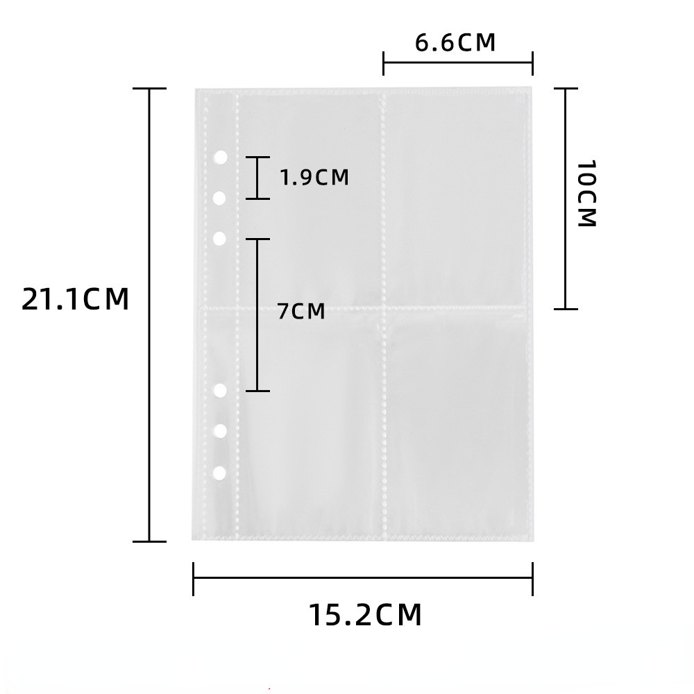 Album Đựng Thẻ idol a5 Bằng pvc laser Trong Suốt