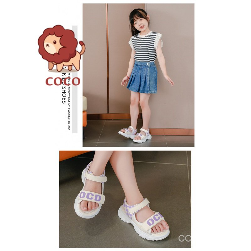 Giày Sandal Thể Thao Đế Mềm Hở Ngón Thời Trang Mùa Hè 2023 Dành Cho Bé Gái