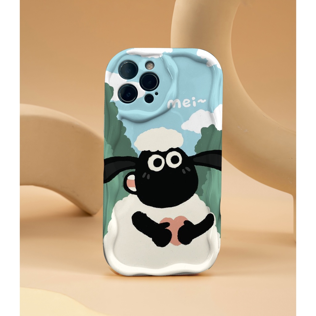 Ốp iphone cạnh vuông Guncase34 Timmy Shaun the Sheep 6/7/8/8plus/x/xr/xs/11/12/13/pro/plus/promax/14prm