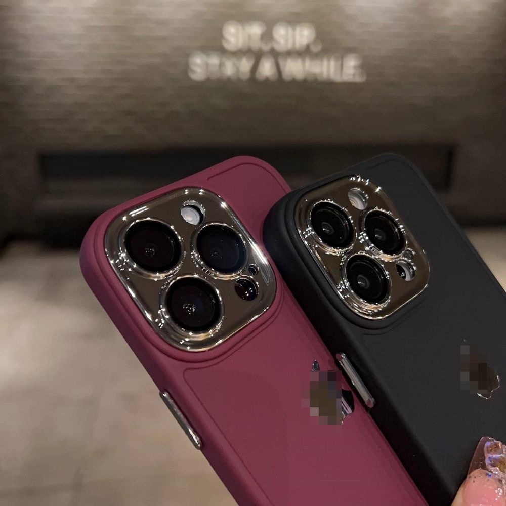 Ôp Điện Thoại Silicon Dẻo Tráng Gương Mạ Điện logo apple Sang Trọng Cho iphone 7 8 plus se xr xs max 11 12 13 14 pro max