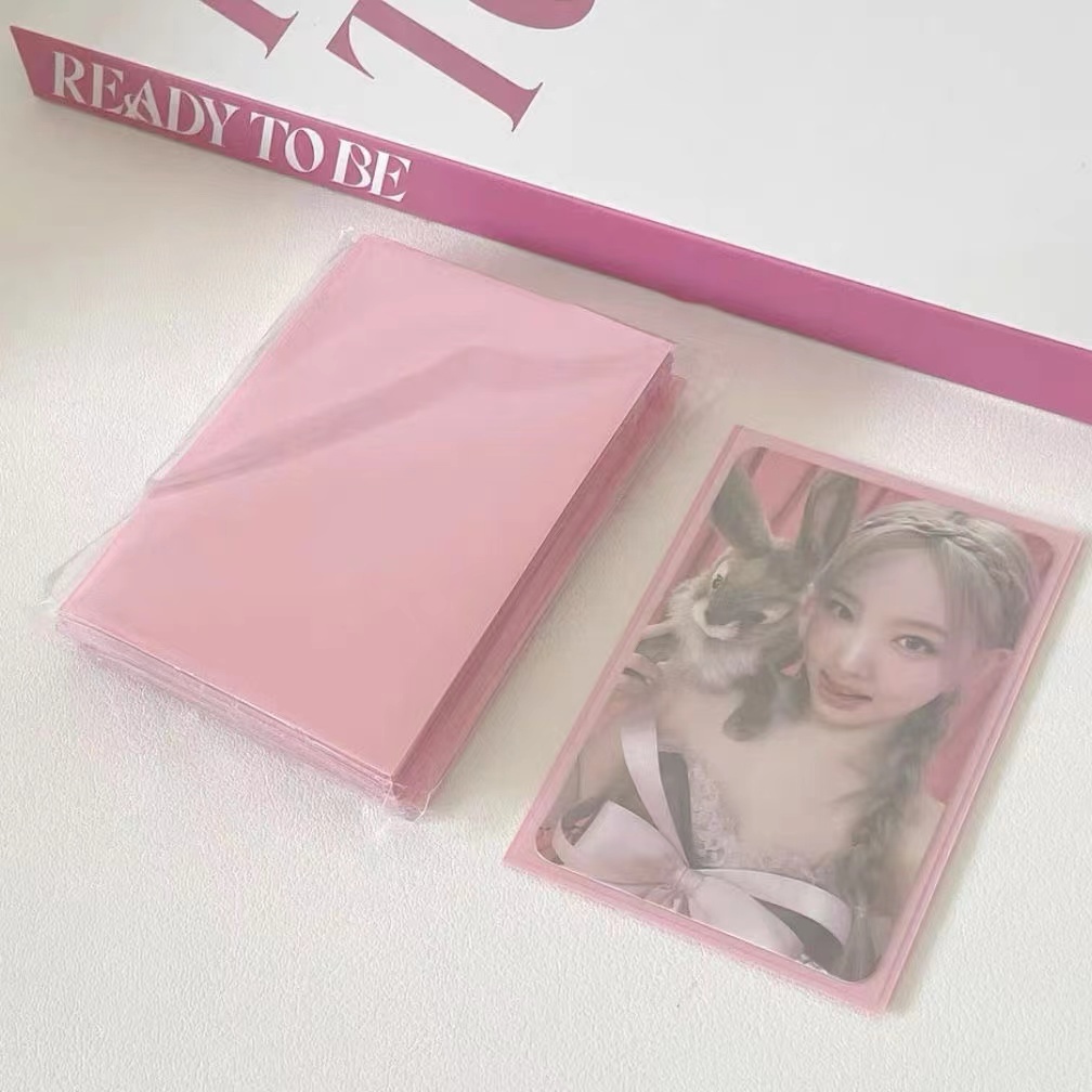 Set 50 Túi Đựng Thẻ 61 * 91mm In Hình Thần Tượng Xinh Xắn