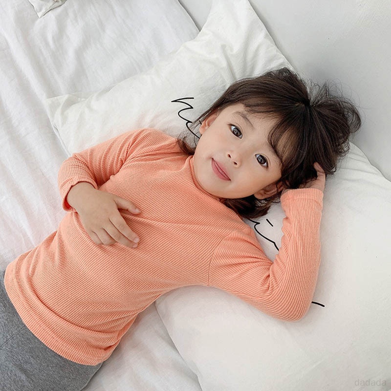 Áo Thun Tay Dài Dày Dặn Viền Gỗ Màu Sắc Tương Phản Thời Trang Xuân Thu Cho Nữ