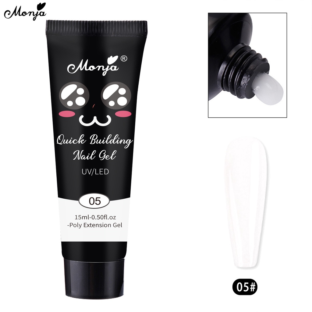 Monja gel Nối Dài Móng Tay 15ml 10 Màu Sắc Thời Trang