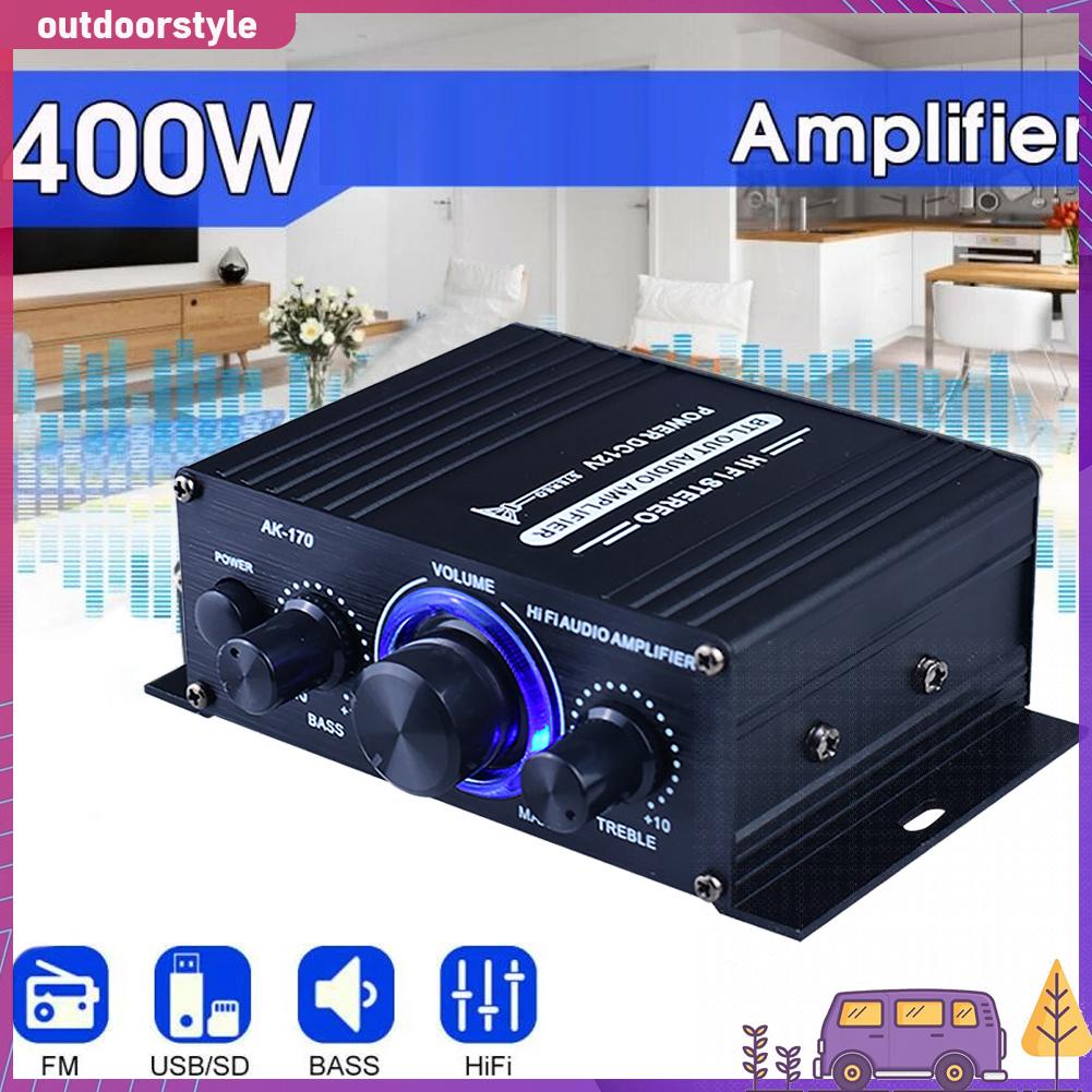 Bộ Khuếch Đại Âm Thanh hifi ak-170 200w + 200w Hai Kênh Chất Lượng Cao
