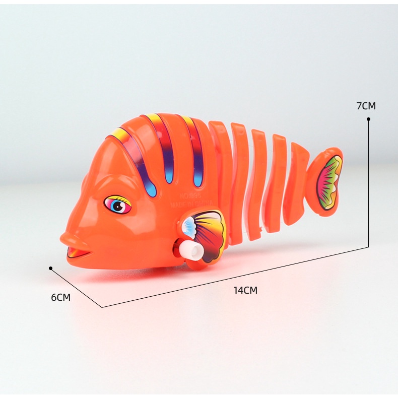 Đồ Chơi Lên Dây Cót Hình Cá Hoạt Hình Vui Nhộn Cho Bé Khi Tắm