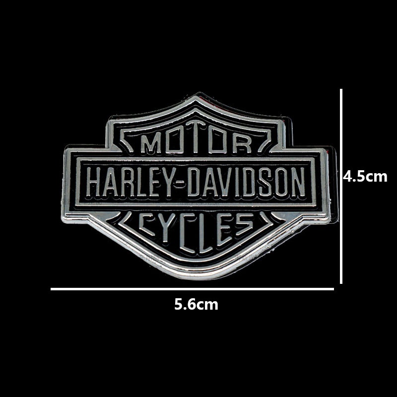 Miếng Dán Đề Can 3d Bằng Kim Loại In Logo harley-davidson Trang Trí Xe Hơi