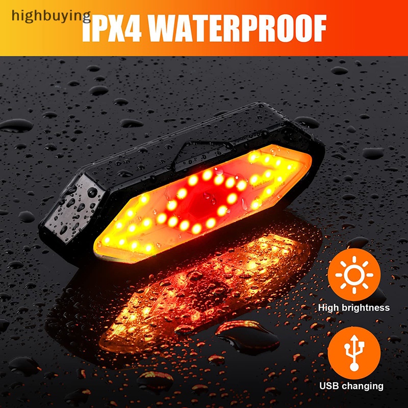 Đèn led Tín Hiệu Thông Minh Không Dây Chất Lượng Cao Gắn Đuôi Xe Đạp Mới