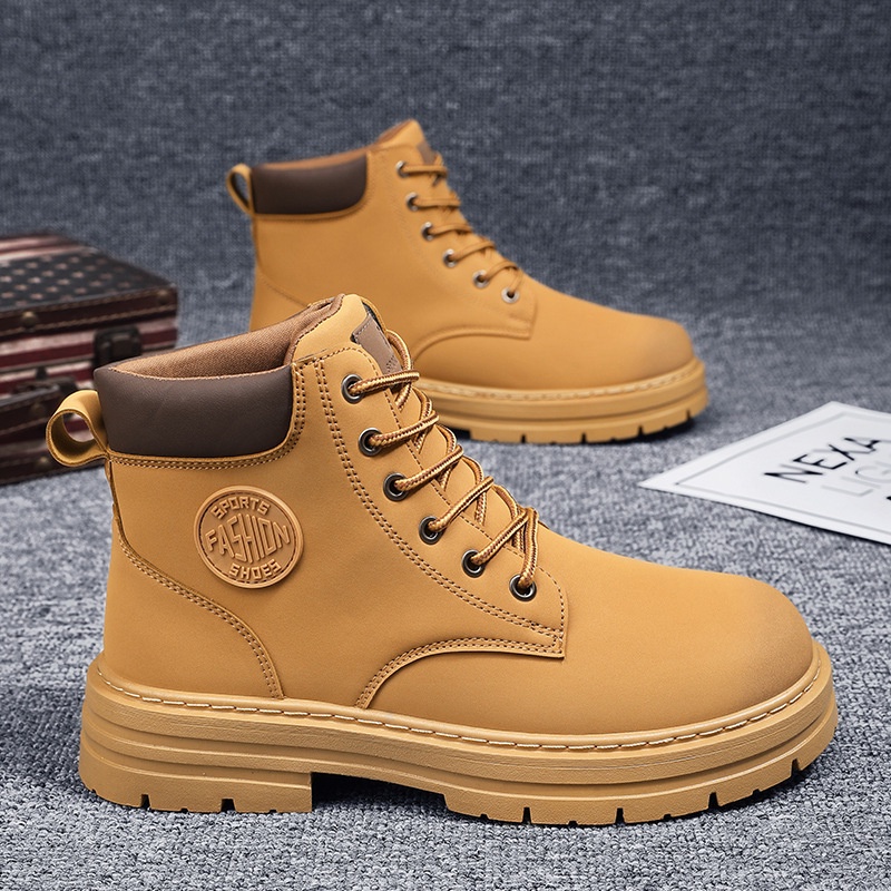 GUDETUGiày Bốt Cổ Cao Thời Trang Cho Nam Dây Da Kiểu Dáng Cổ Điển Cho Nam Doc martens. Túi Da Đeo Chéo Thời Trang Cho Nam Đai Đeo Cổ Tay Họa Tiết Caro Thời Trang Cho Nam