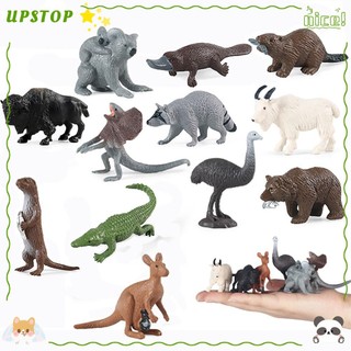Upstop set 6 / 12 mô hình động vật hoang dã đồ chơi giáo dục sớm cho bé