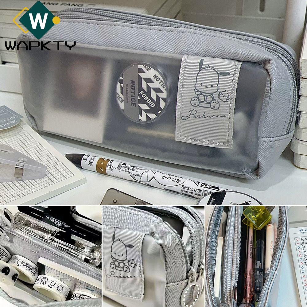 WAPKTY Túi Đựng Bút Trong Suốt Hình Chú Chó Pacha Sáng Tạo