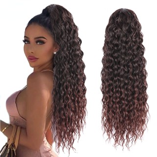 Tóc Giả Đuôi Ngựa 22 Inch Xoăn Dài Màu ombre Thời Trang