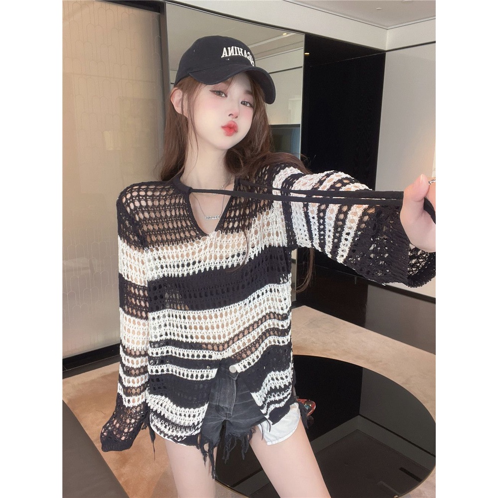 Áo Len áo khoác cardigan áo cardigan Thời trang hàn quốc A91KDY3 34Z230824