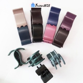 Kẹp tóc kẹp càng cua 3 răng 5 răng nhiều loại, kẹp càng cua nhựa nhám đủ màu