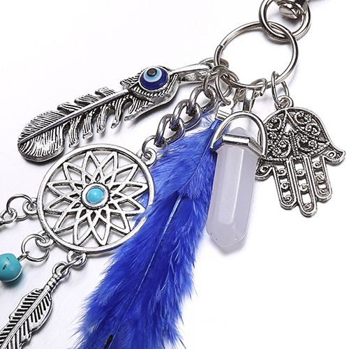 Móc Khóa Hình Dreamcatcher Phối Lông Vũ Tua Rua Phong Cách boho Mua M2