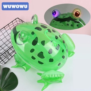 WUWOWU Đồ Chơi Bơm Hơi Hình Chú Ếch Xanh Vui Nhộn