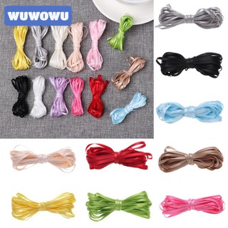 Cuộn dây ruy băng WAPKTY vải lụa rộng 3mm 5m dùng trang trí tiệc cưới
