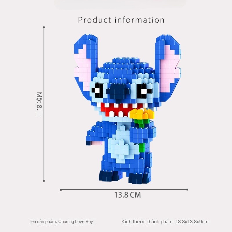 Bộ Đồ Chơi Lắp Ráp Hình stitch Xinh Xắn Cho Bé