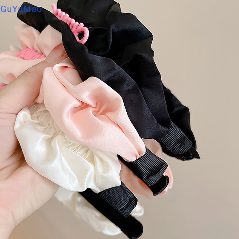Băng Đô Cài Tóc Bản Rộng Xếp Ly Siêu Thần Tiên Thời Trang Đơn Giản Cho Nữ prta