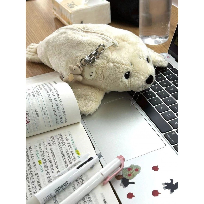 Túi Đựng Bút Hình Thú Nhồi Bông Dễ Thương Phong Cách Nhật Bản