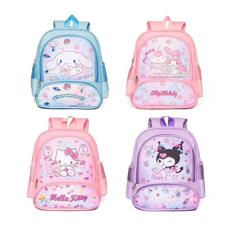 Sanrio Ba Lô Da mini In Họa Tiết hello kitty cinnamoroll my melody kuromi Dễ Thương Cho Bé