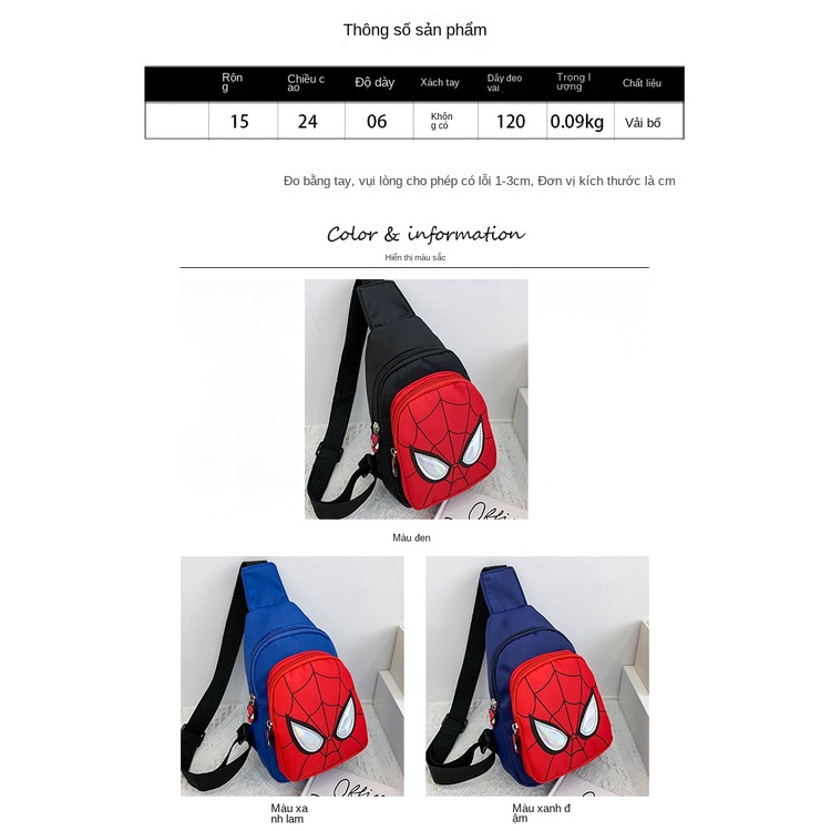 Túi Đeo Chéo Vai Họa Tiết Hoạt Hình Phong Cách Hàn Quốc Dễ Thương Dành Cho Bé Trai w2ya