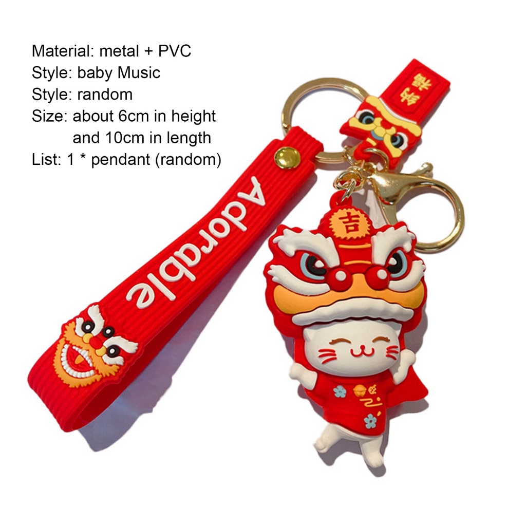 Set 2 Móc Khóa May Mắn Thiết Kế Tinh Xảo Dễ Thương Ví